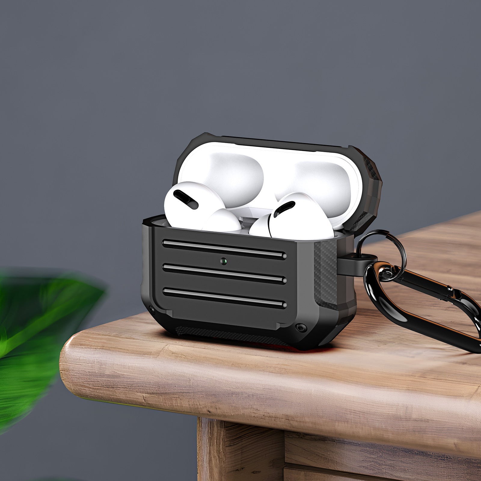 DUX DUCIS PECE Series for Apple AirPods Pro Earphone Case Rugged Protective Shell with Keychain DUX DUCIS PECE Series for Apple AirPods Pro Earphone Case Rugged Protective Shell with Keychain